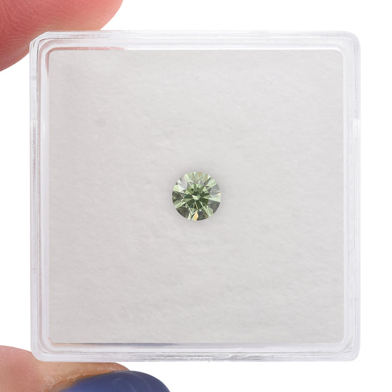 0.25 Carat Fancy Intense Green Round Diamond VS2 GIA