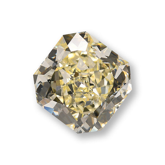 2.72 Carat Light Yellow Radiant Diamond VVS2 GIA