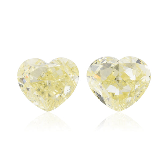 Diamanti a cuore Fancy Light Yellow da 3,29 carati VS2
