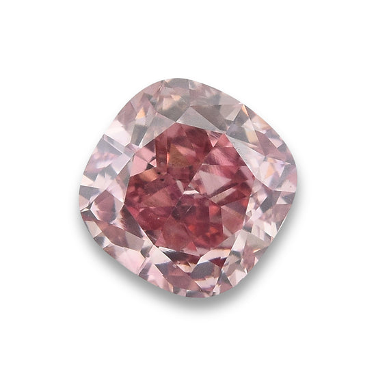 0.52 Carat Fancy Intense Pink Cushion Diamond VS2 GIA
