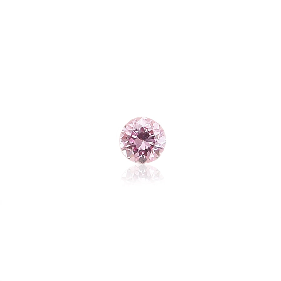 0.04 Carat Fancy Purplish Pink Round Diamond GIA