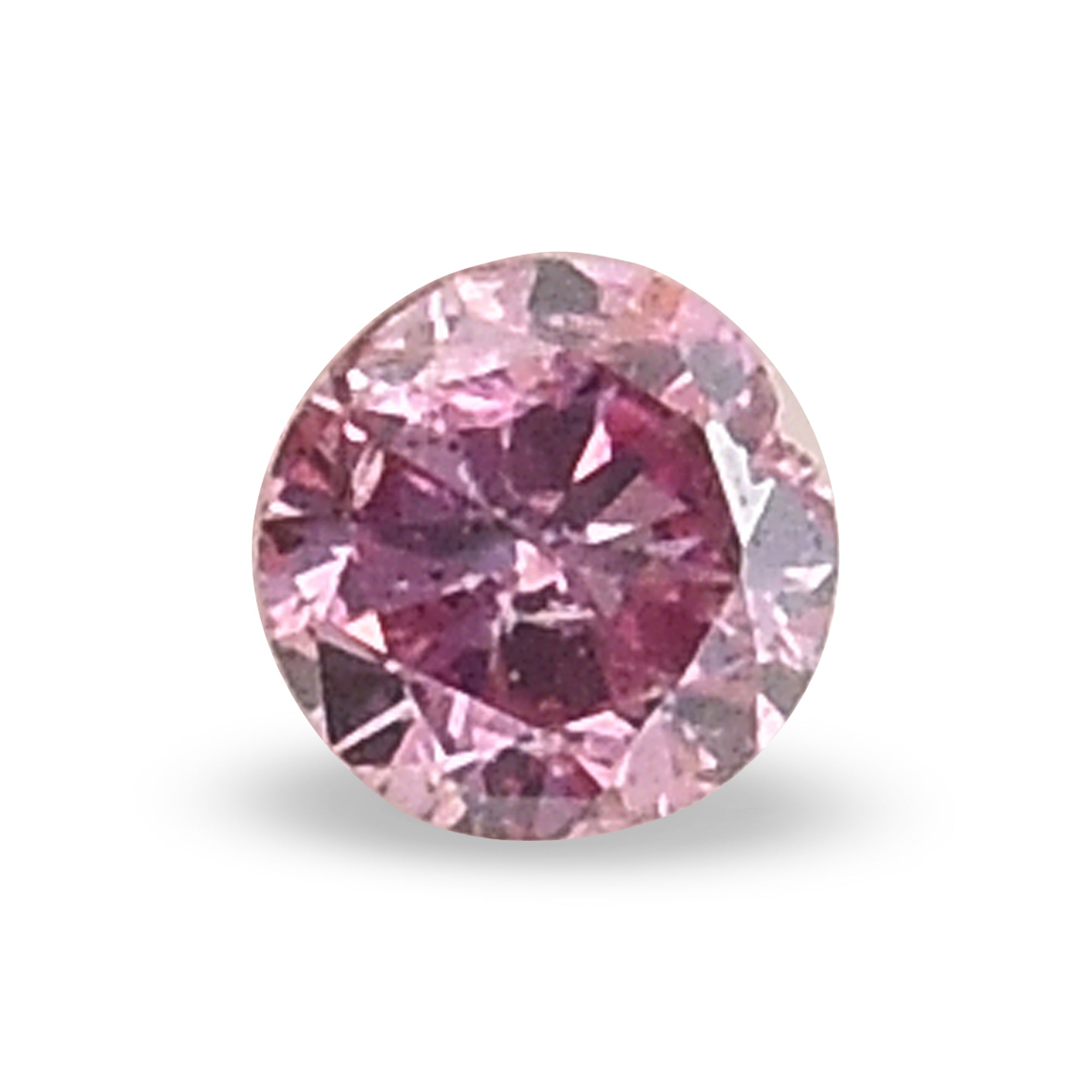 0.06 Carat Fancy Intense Purplish Pink Round Brilliant 0.06 Carat Fancy Intense Purplish Pink Round Brilliant