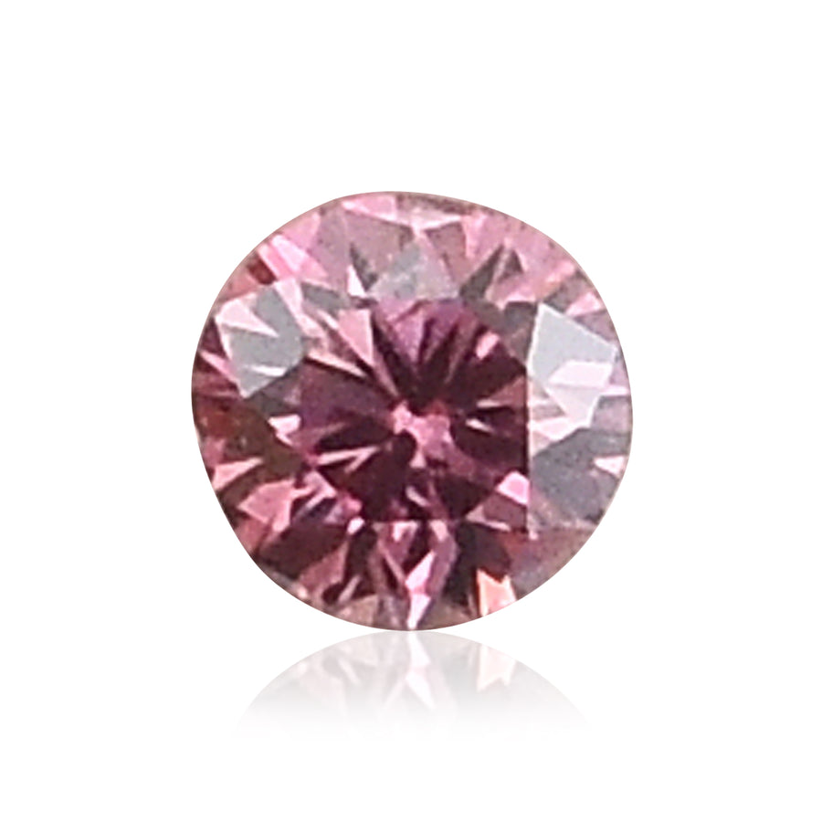 0,06 Karat Fancy Intense Pink runder Diamant GIA