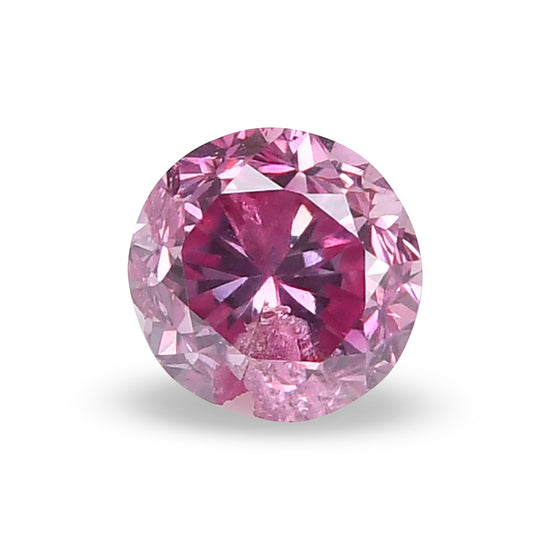 0.13 Carat Fancy Vivid Purplish Pink Round Brilliant Diamond  GIA