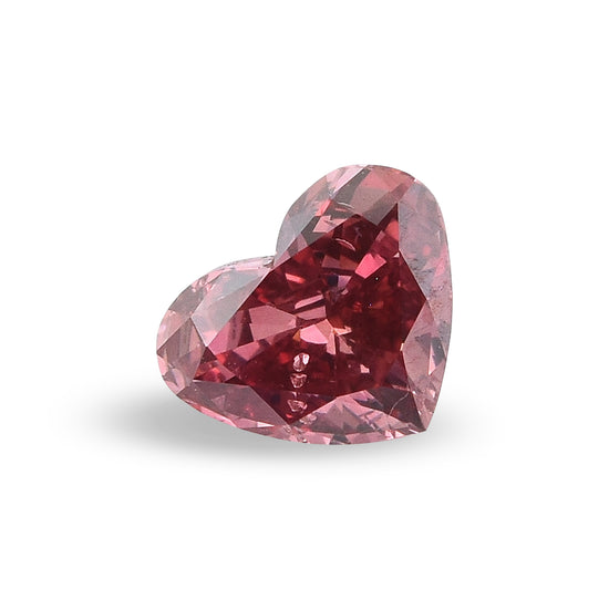 0.30 Carat Fancy Red HEART Diamond I1 GIA