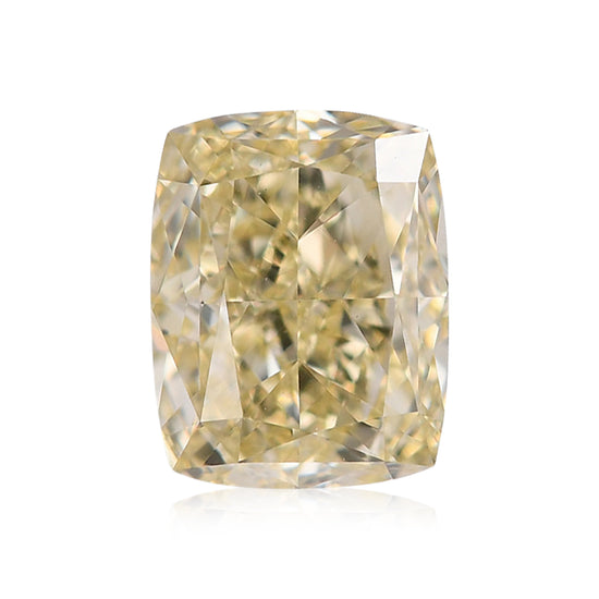 1,09 Karat Fancy Light Brownish Yellow Kissen Diamant IF GIA