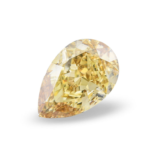 3.01 Carat Fancy Brownish Yellow Pear Diamond SI1 GIA