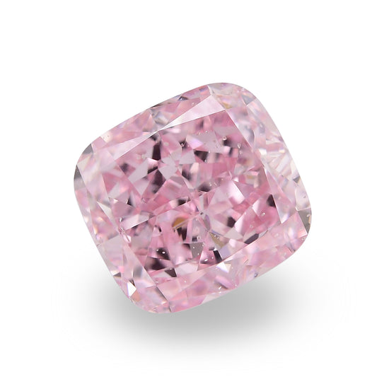 2.03 Carat Fancy Intense Purplish Pink Cushion Diamond SI2 GIA
