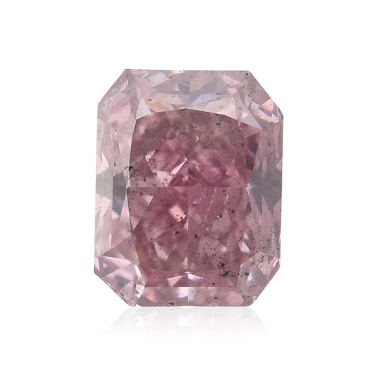 0.55 Carat Fancy Intense Pink Radiant Diamond (I1) GIA