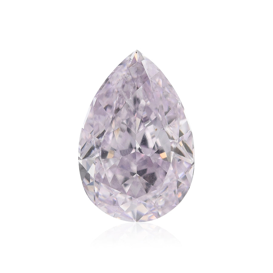 0.94 Carat Fancy Light Pinkish Purple Pear Diamond SI2 GIA