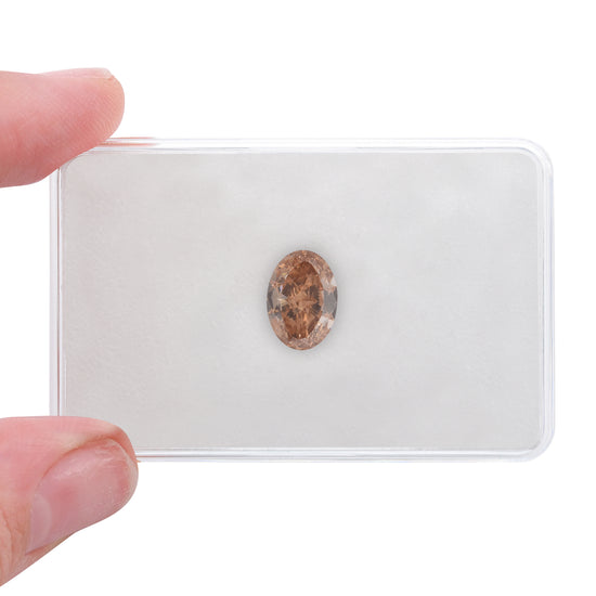 4.15 Carat Fancy Brown Orange Oval Diamond VS2 GIA