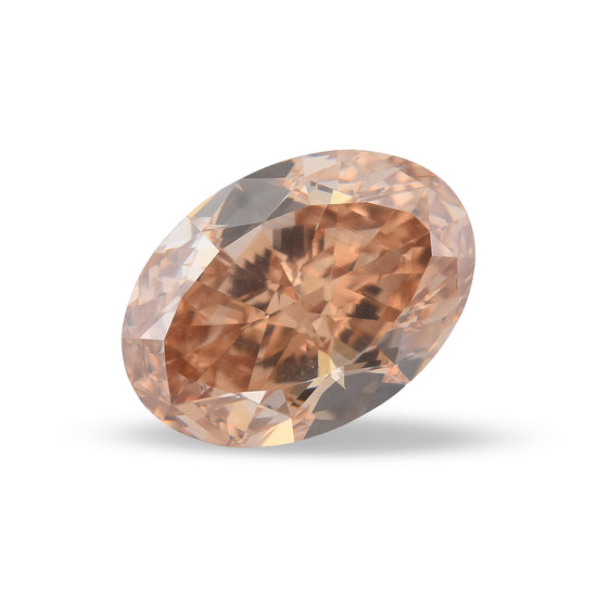 4.15 Carat Fancy Brown Orange Oval Diamond VS2 GIA