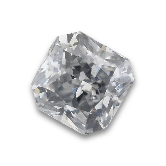 0.20 Carat Fancy Light Gray Blue Radiant Diamond I1 GIA