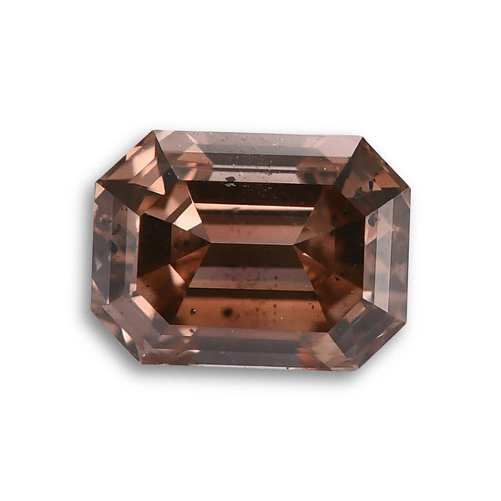 0.48 Carat Fancy Orange Brown Emerald Diamond I1 GIA