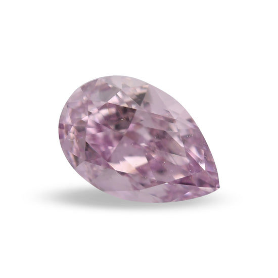 0.30 Carat Fancy Purple Pink Pear Diamond VS1 GIA