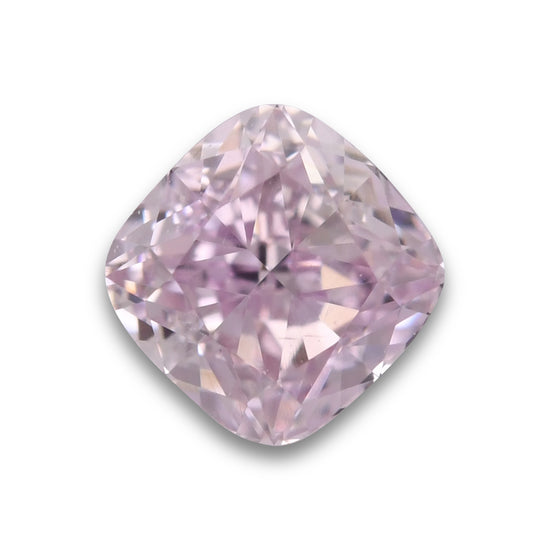 0.32 Carat Fancy Light Purplish Pink Cushion Diamond VS2 GIA