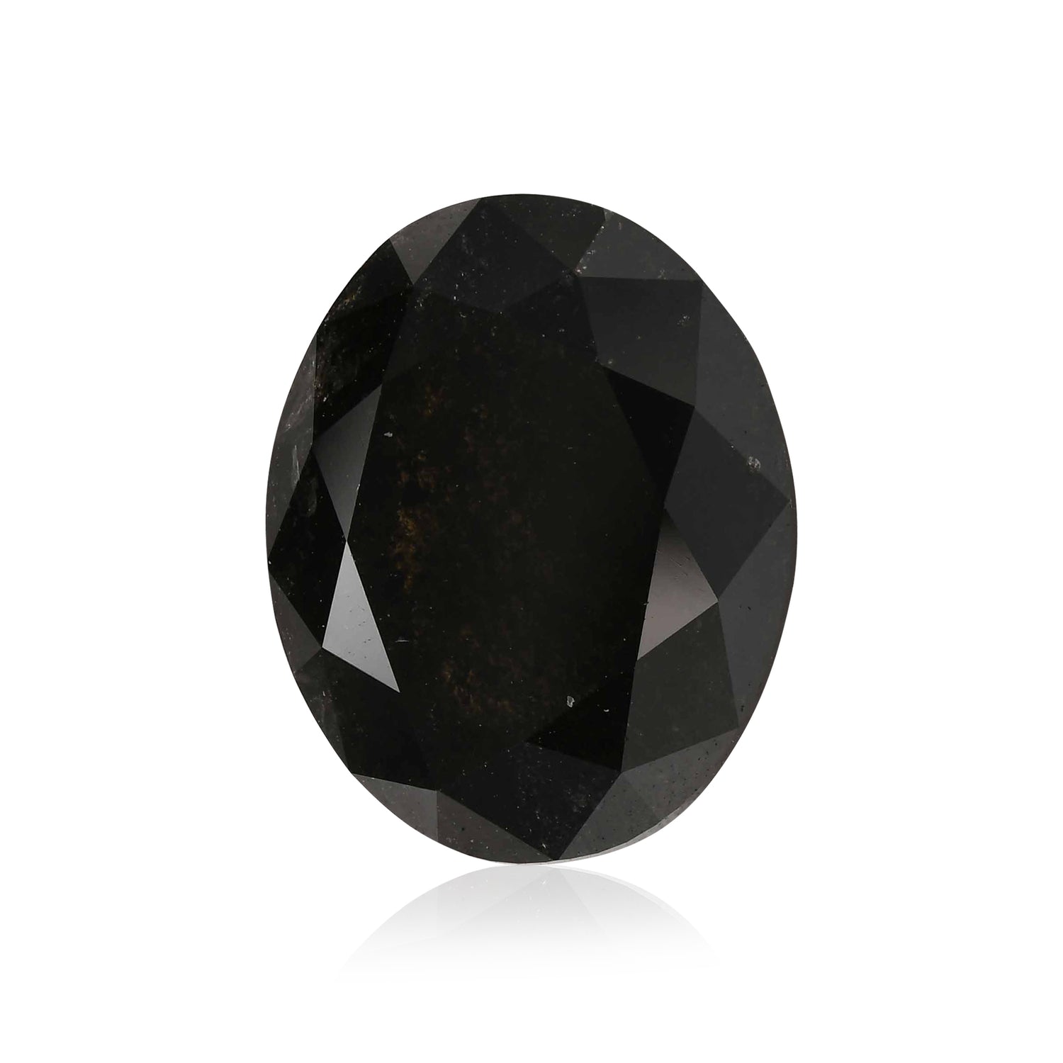 4.69 Carat Fancy Black Oval Diamond  GIA