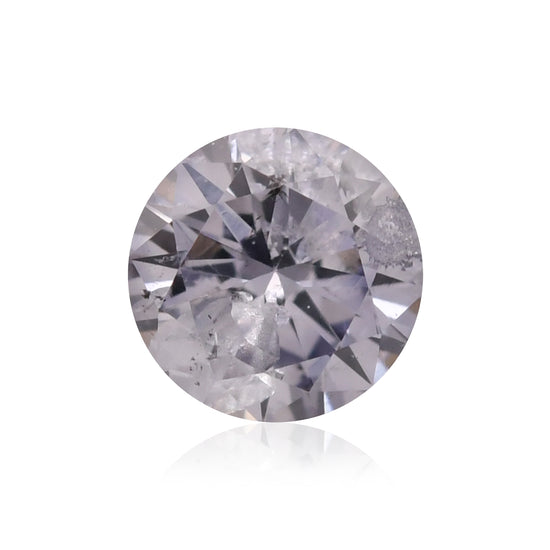 0.13 Carat Fancy Light Gray Blue Round Diamond (I2) GIA
