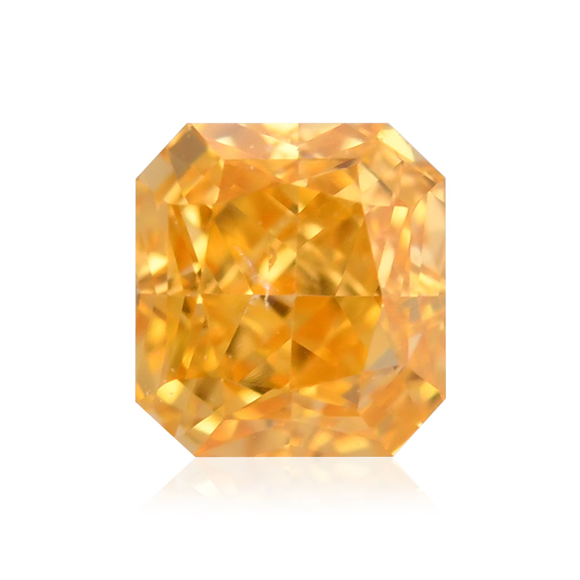 キンセール価格fancy brownish yellow orange 0.50 Carat Fancy Vivid Yellowish Orange Radiant Diamond (SI1) GIA
