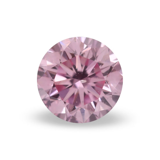 0.18 Carat Fancy Intense Purplish Pink Round Brilliant Diamond SI1 GIA