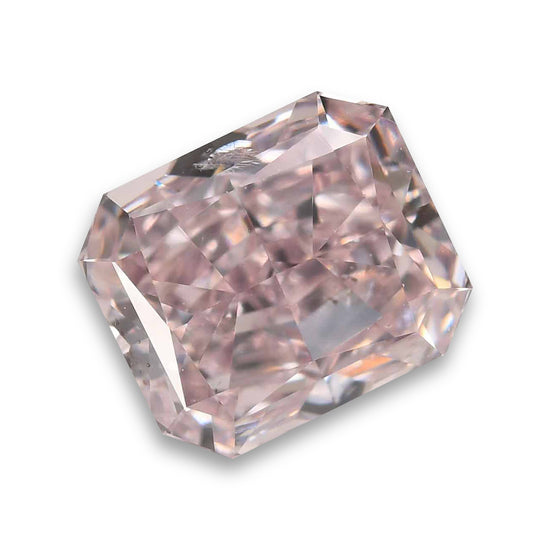 0.70 Carat Fancy Pink Radiant Diamond I1 GIA
