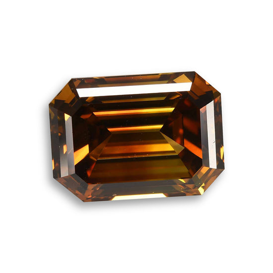 1.72 Carat Fancy Deep Orange Brown Emerald Diamond VS2 GIA