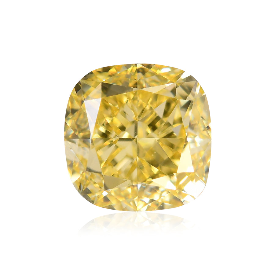 Diamante cuscino Fancy Intense Yellow da 0,67 carati VVS1 GIA
