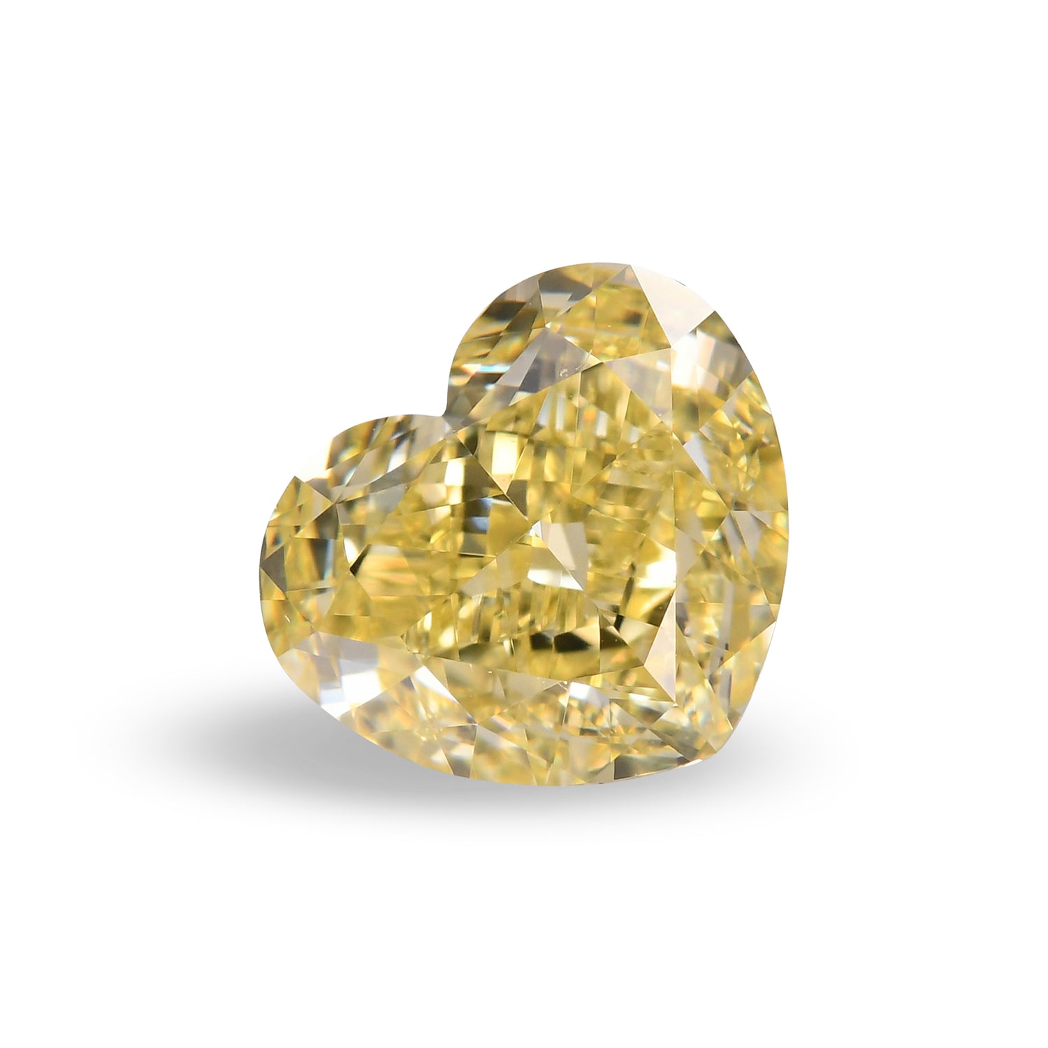 1.12 Carat Fancy Yellow HEART Diamond VVS2 GIA