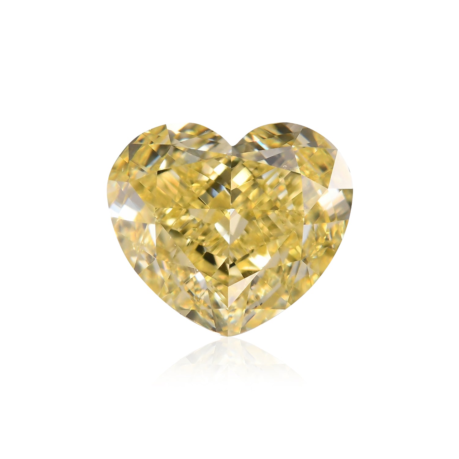 1.12 Carat Fancy Yellow HEART Diamond VVS2 GIA