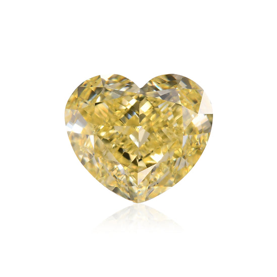 1.12 Carat Fancy Yellow HEART Diamond VVS2 GIA