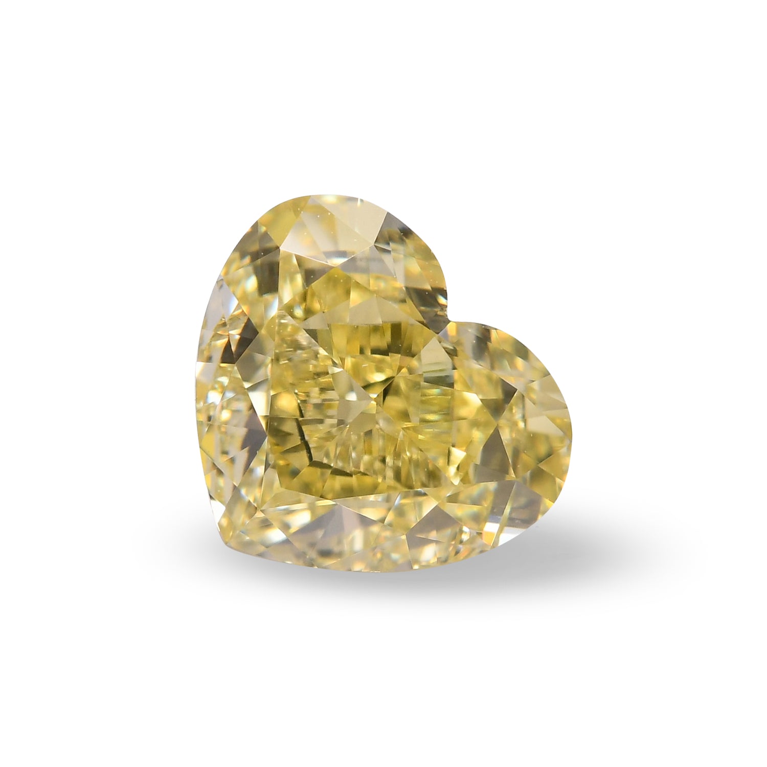 1.06 Carat Fancy Yellow HEART Diamond VVS2 GIA