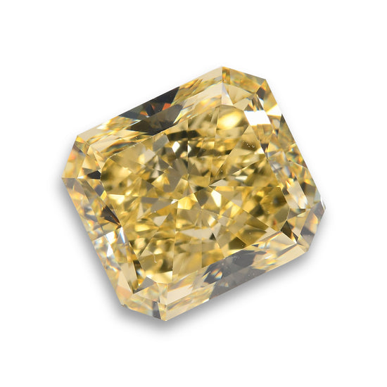 5.11 Carat Fancy Yellow Radiant Diamond VS1 GIA
