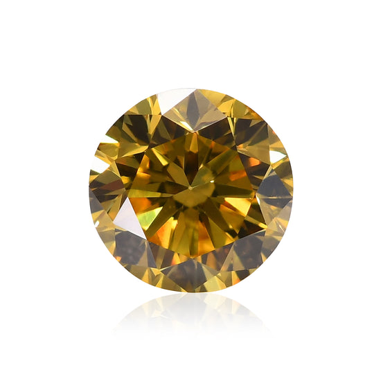 Diamante Giallo Brillante Rotondo Fantasia 0,35 Carati SI1 GIA