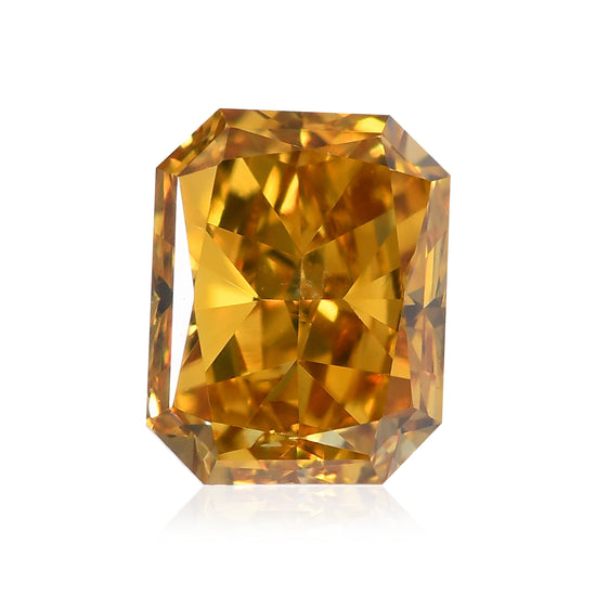 Diamante Radiant GIA SI2 Fancy Deep Brownish Yellow da 0,60 carati