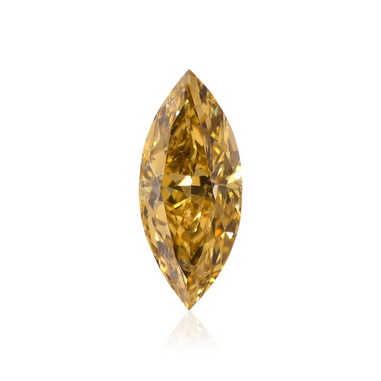 Diamante Marquise GIA I1 Giallo Brunastro Scuro Fantasia 0,63 Carati