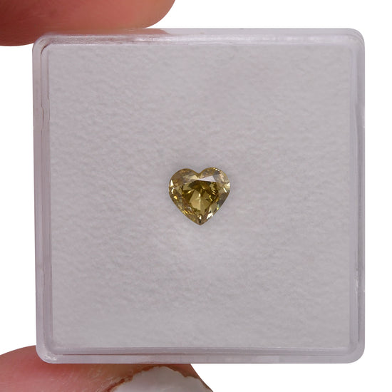 0.53 Carat Chameleon HEART Diamond SI1 GIA