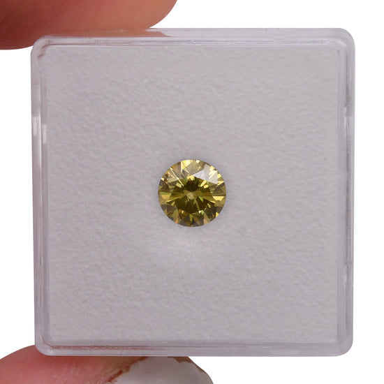 0.74 Carat Chameleon Round Brilliant Diamond I1 GIA