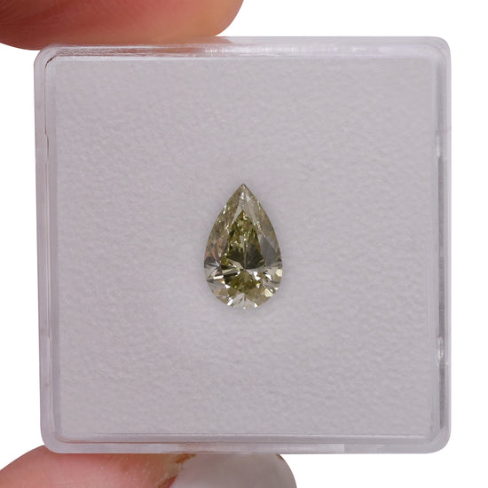 1.00 Carat Chameleon Pear Diamond SI2 GIA