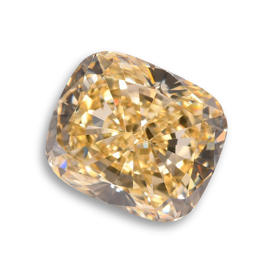 Diamante a cuscino marrone giallastro fantasia da 1,16 carati VVS2 GIA