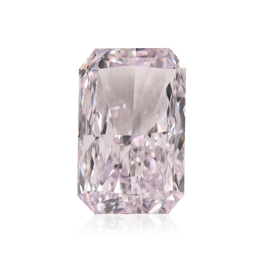 Diamante Radiante 0,50 Carati Rosa Molto Tenue SI2 GIA