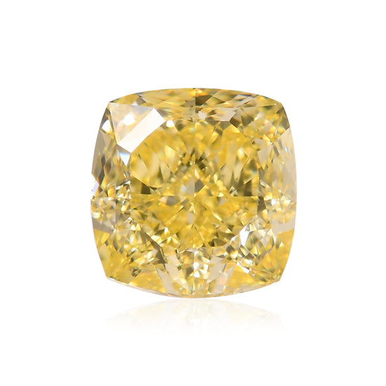 0,71 Karat Fancy Intense Yellow Kissenschliff Diamant VVS2 GIA