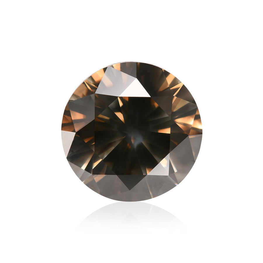 8.83 Carat Fancy Dark Gray Round Brilliant Diamond (I1) GIA