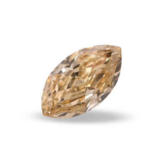 1.10 Carat Fancy Brownish Yellow Marquise Diamond VS2 GIA