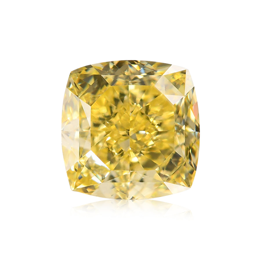 Diamante Cuscino Giallo Intenso Fantasia da 0,51 carati VS1 GIA