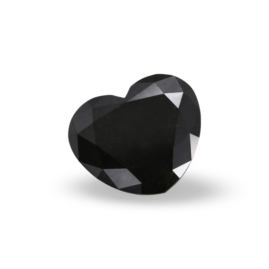 3.25 Carat Fancy Black HEART Diamond  GIA