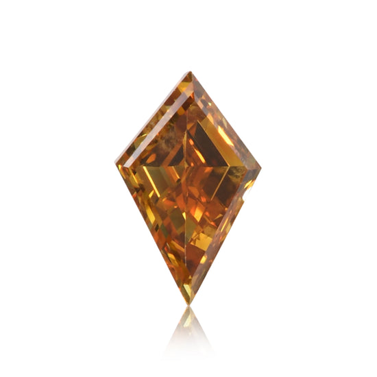 0.46 Carat Fancy Deep Brownish Orangy Yellow Kite Diamond (VS2) GIA
