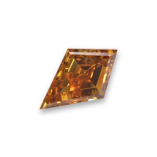 0.46 Carat Fancy Deep Brownish Orangy Yellow KITE Diamond (VS2) GIA