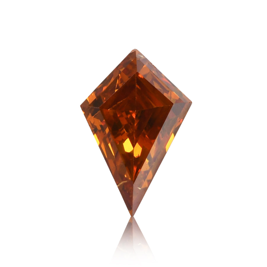 0.37 Carat Fancy Deep Brownish Yellowish Orange Kite Diamond (SI) GIA