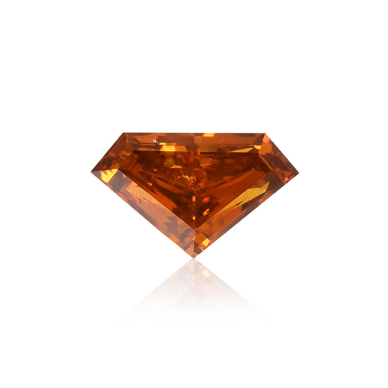 Diamante Fancy Deep Brownish Yellowish Orange con taglio a scudo da 0,34 carati (SI1) GIA