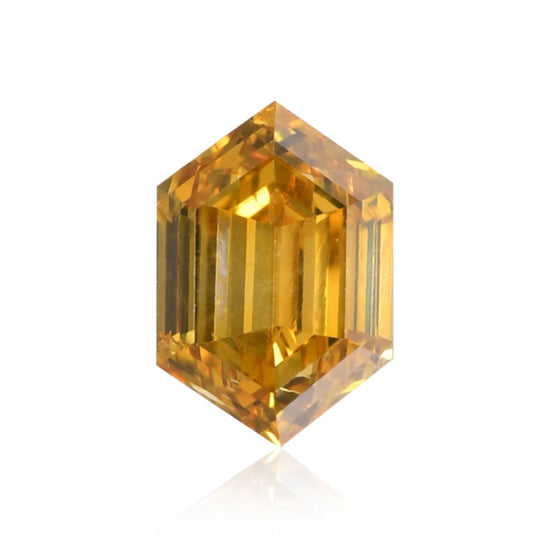 0.32 Carat Fancy Deep Brownish Yellow Hexagonal  Diamond (SI2) GIA